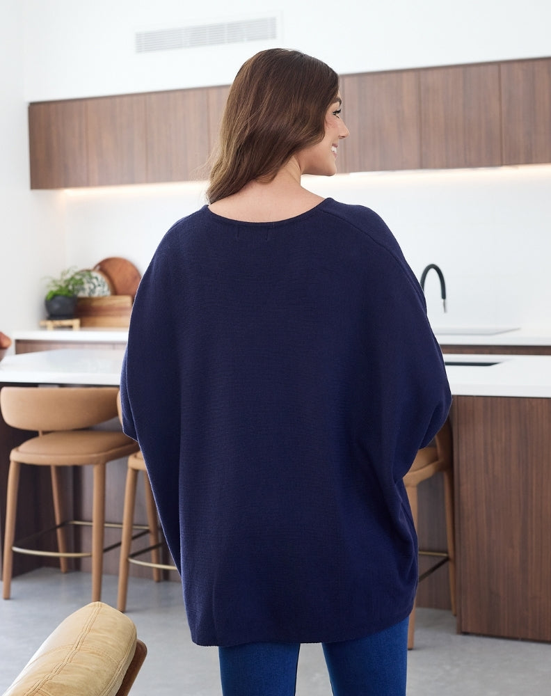 Amy-V-Neck-Knit-Navy-Back