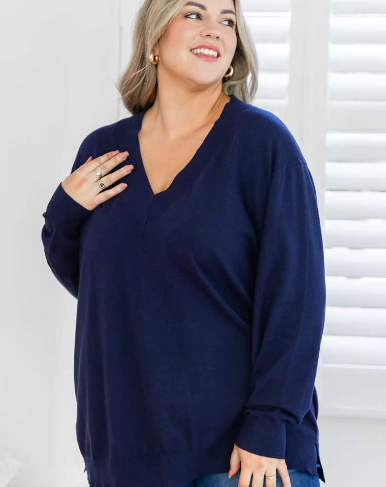 Angel-V-Neck-Knit-Ribbed