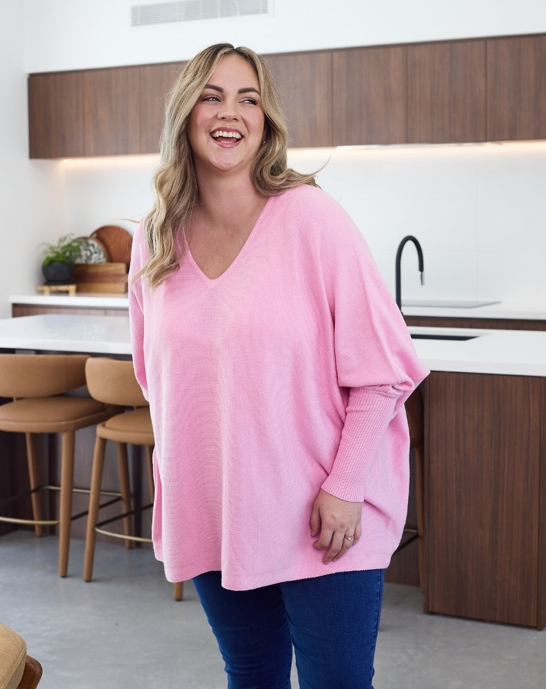 Blush-Amy-V-Neck-Knit