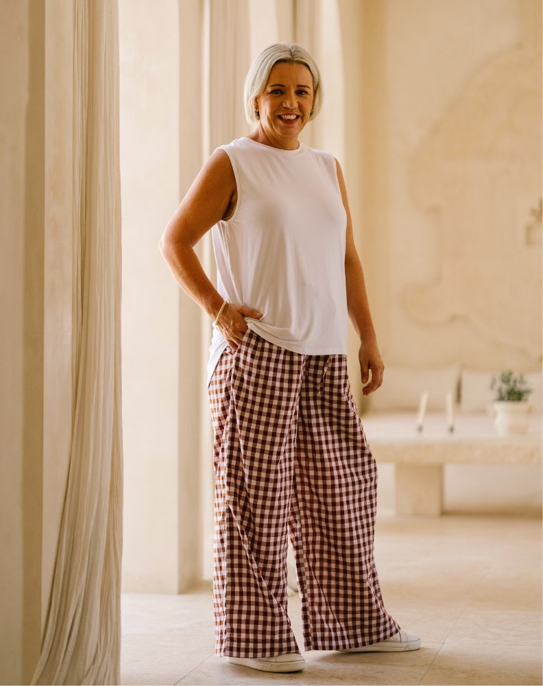 Chocolate-Gingham-Pants