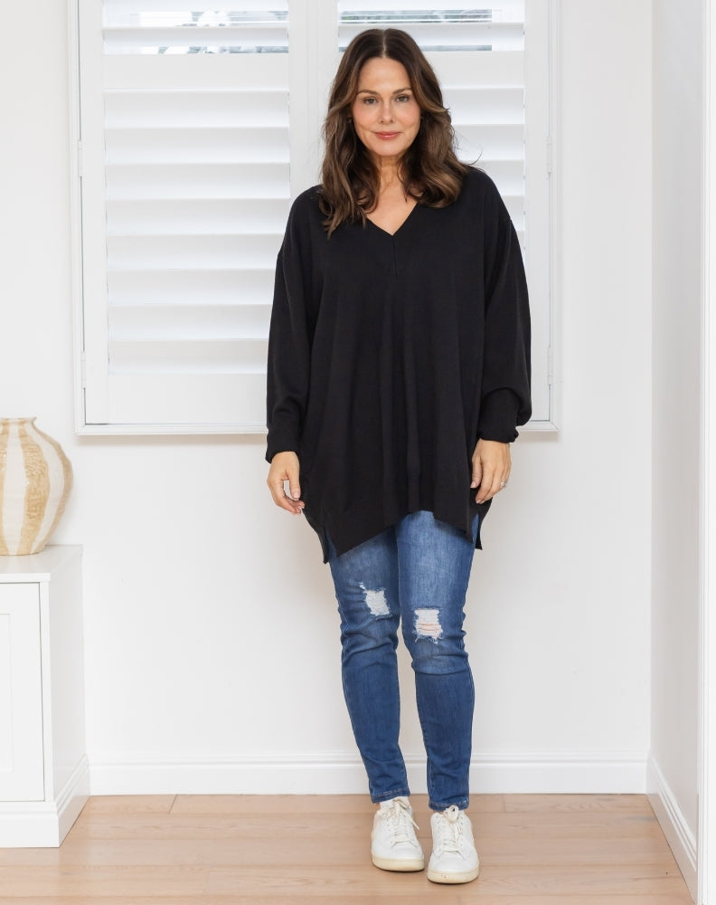 Freez-Angel-Knit-Black-Front