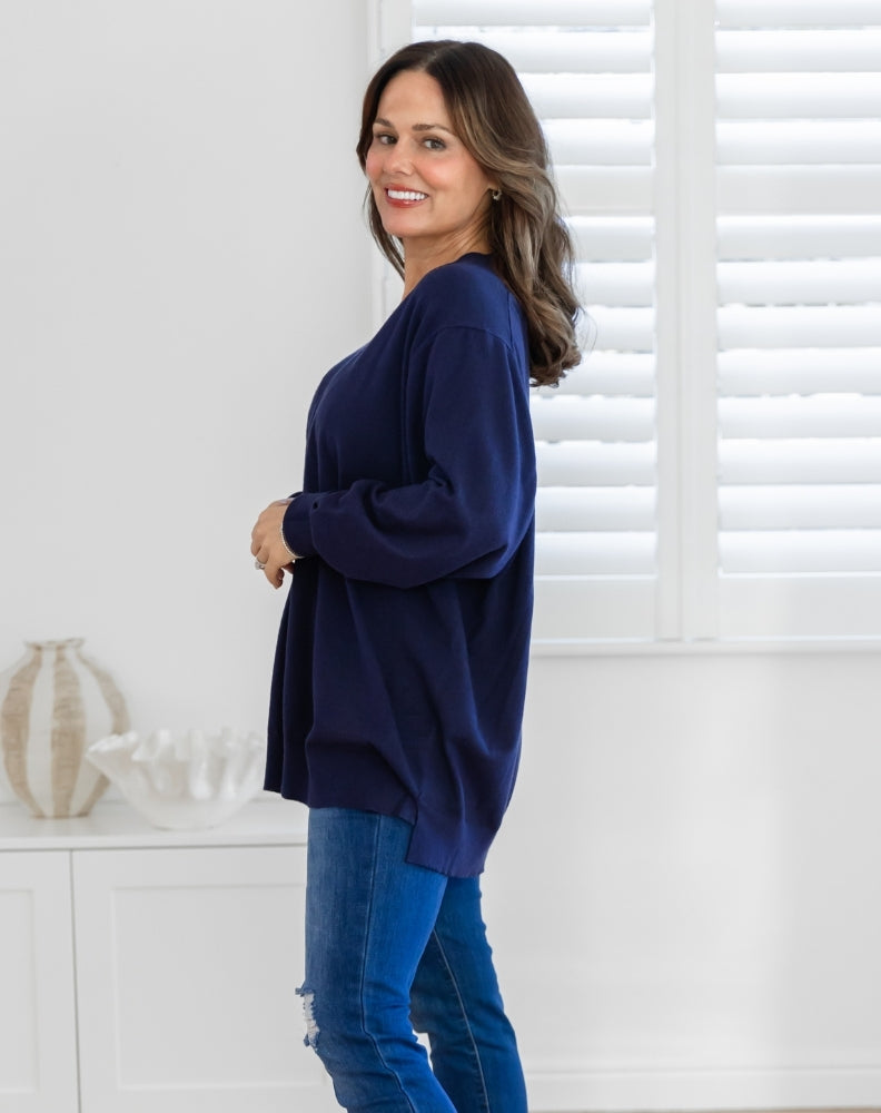 Freez-Angel-Knit-Navy-Side