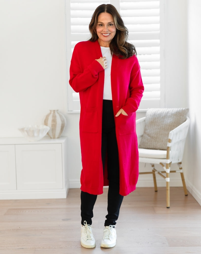 Freez-Calie-Cardi-Red