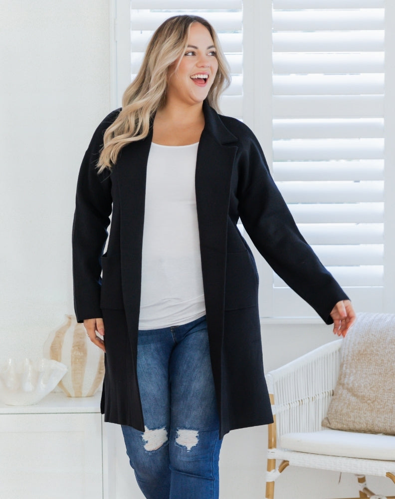 Freez-Chloe-Coatigan-Black