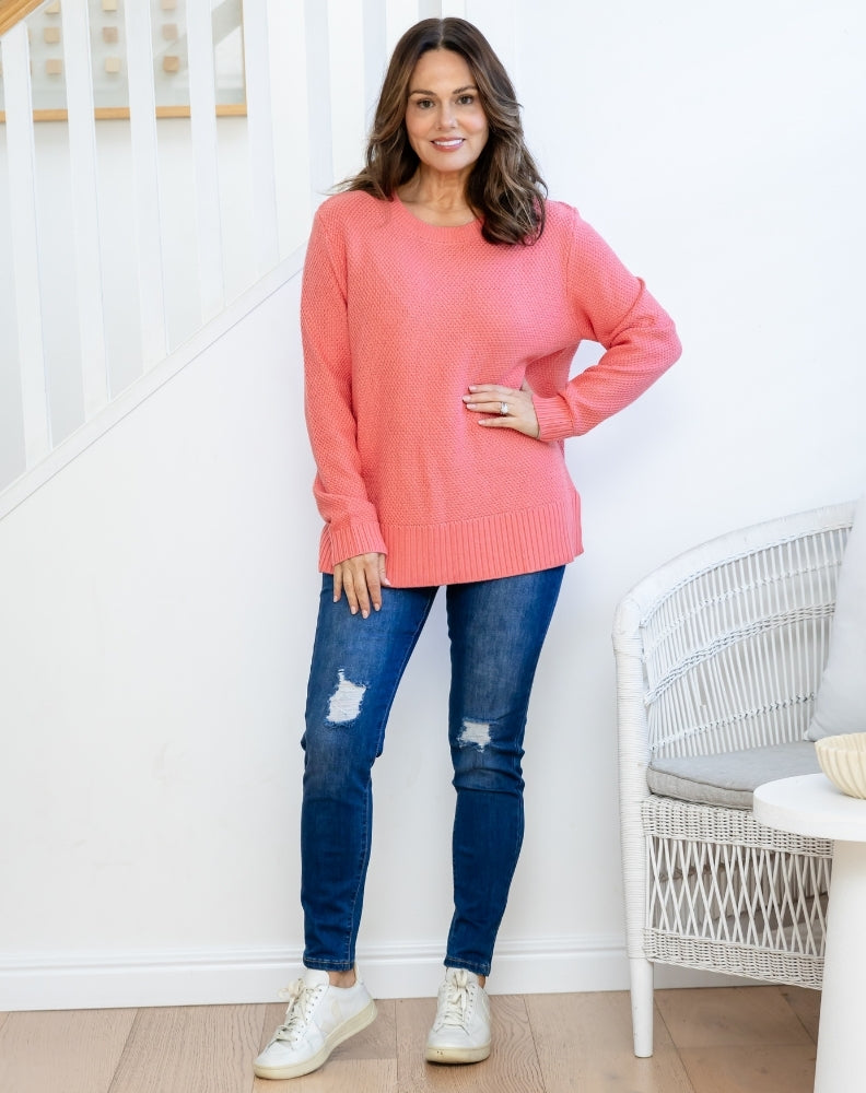 Freez-Maple-Knit-Coral-Front