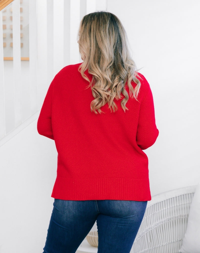 Freez-Maple-Waffle-Knit-Red-Back