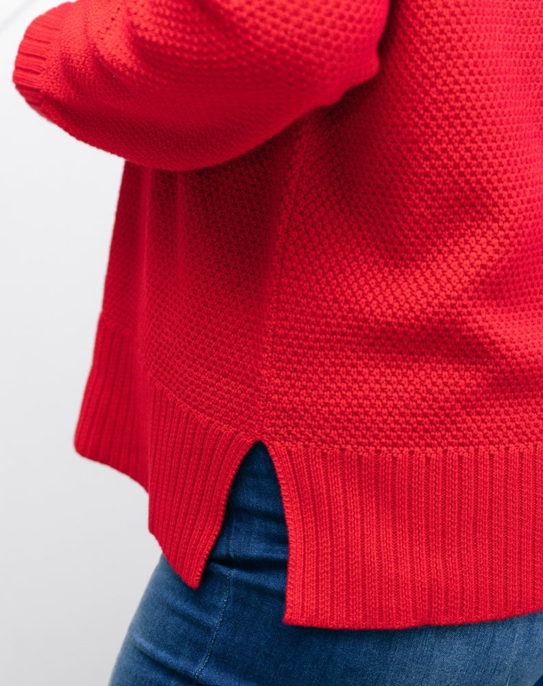 Freez-Maple-Waffle-Knit-Red-Side-Split