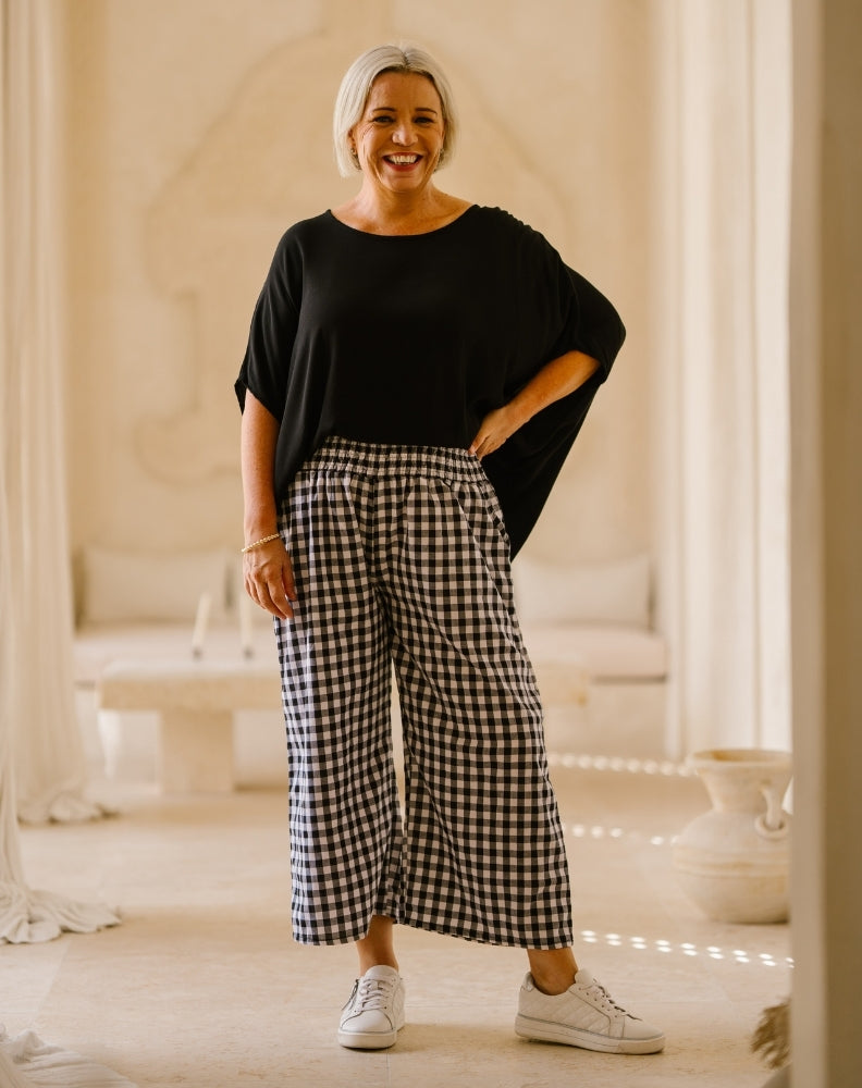 Petite-Black-Gingham-Pants