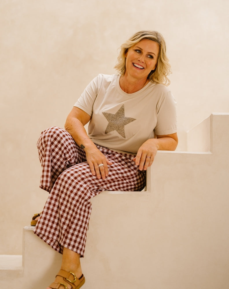 Petite-Chocolate-Gingham-Pants