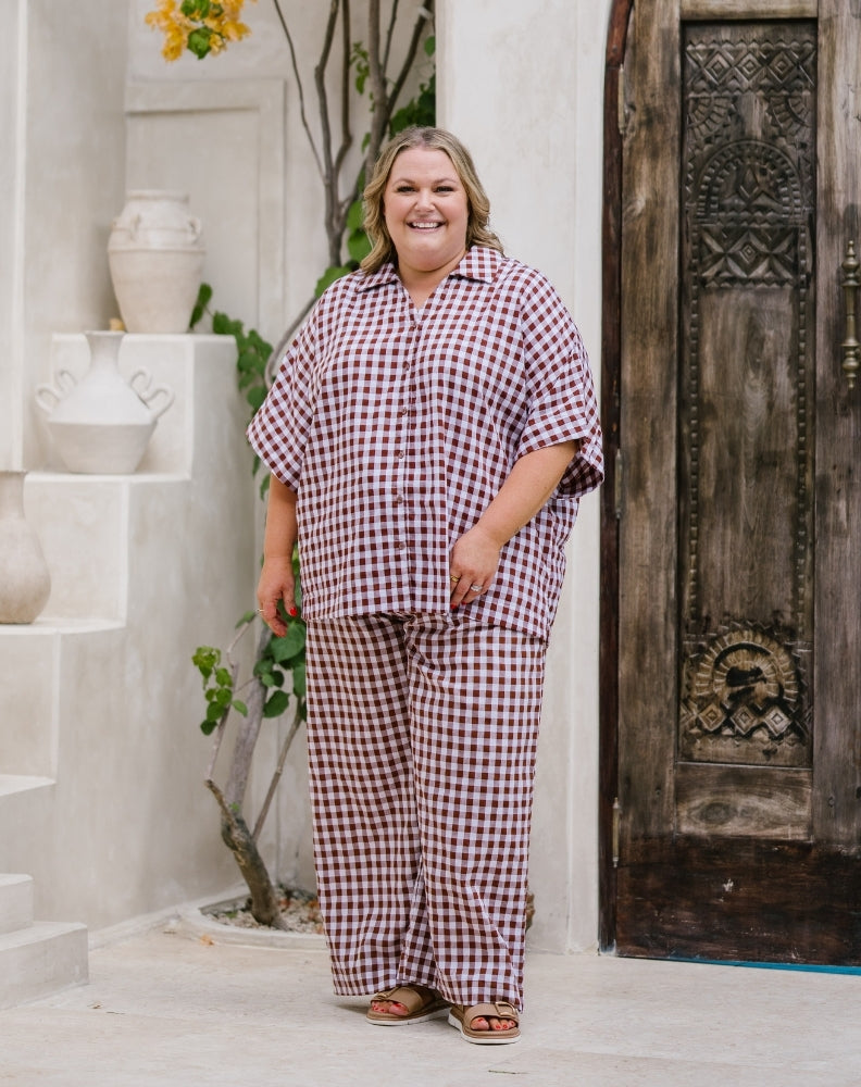 Shirt-Chocolate-Gingham