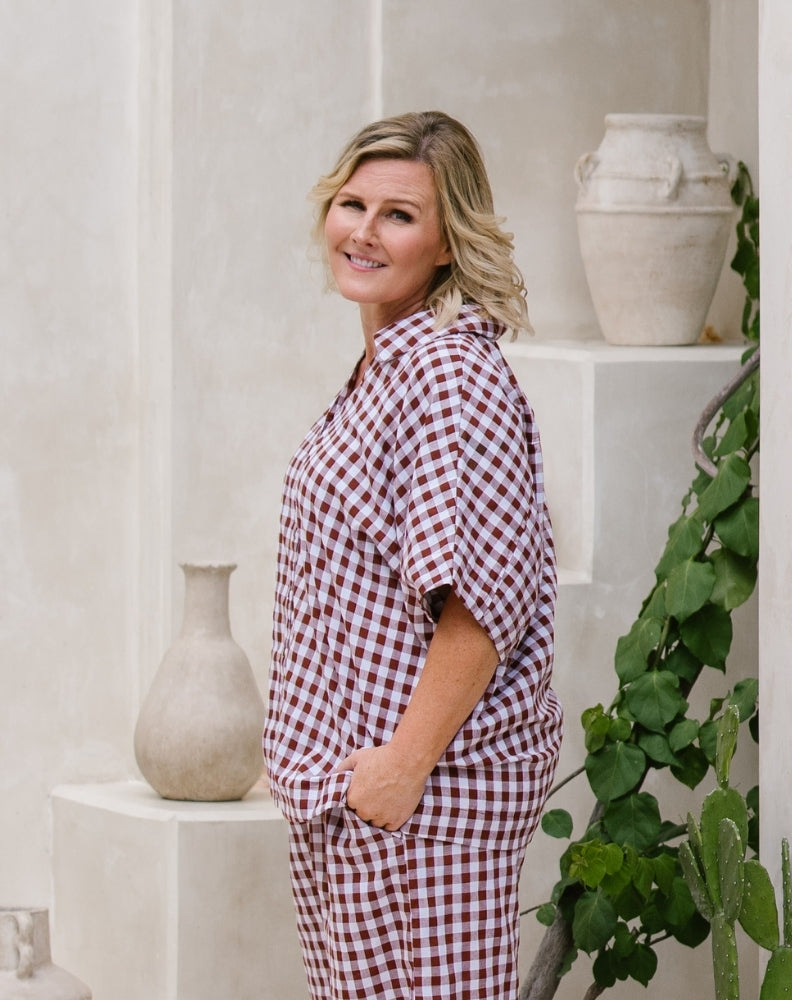 Shirt-Chocolate-Gingham