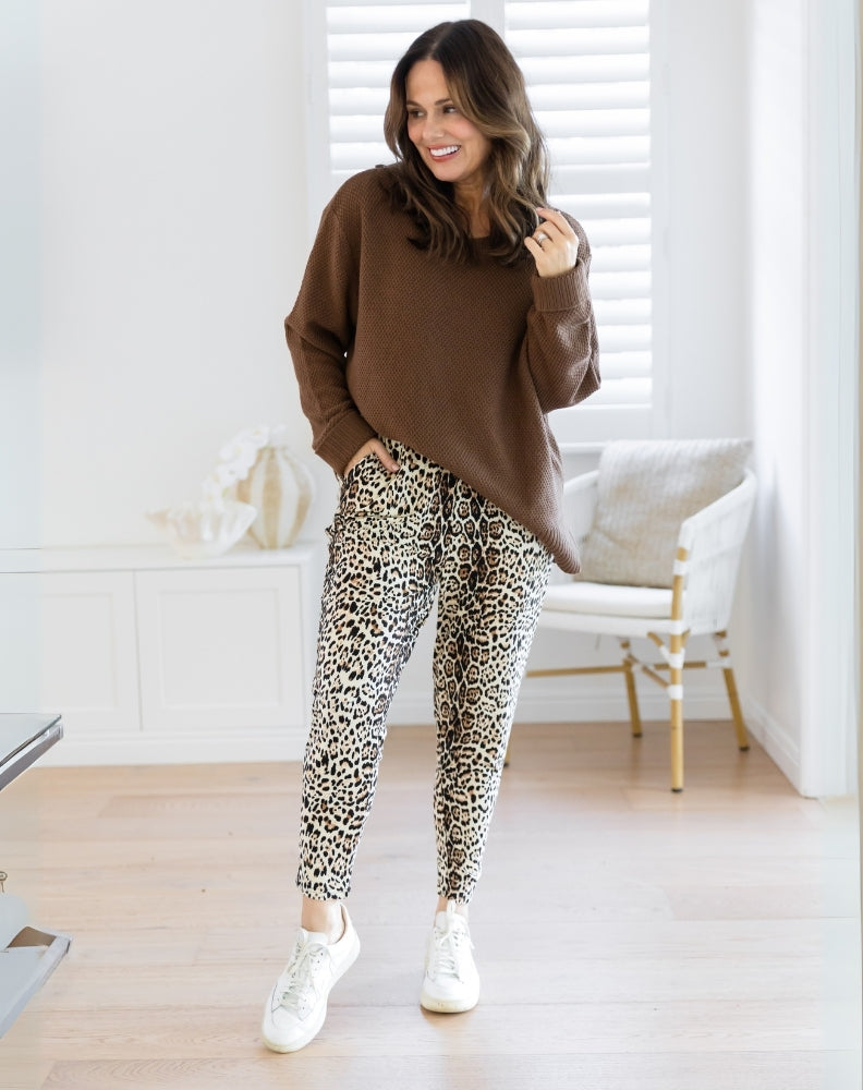 Slouch-Pants-Tan-Animal-Layering