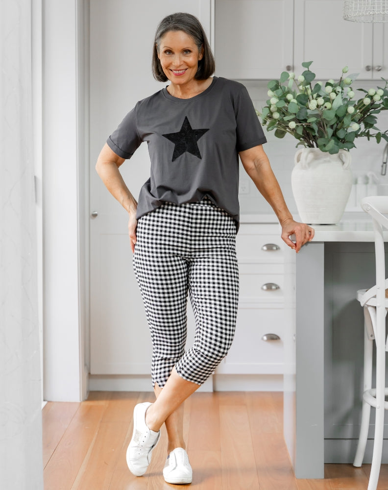 Gingham Capri Pants | Sizes 8-26 – Freez Clothing