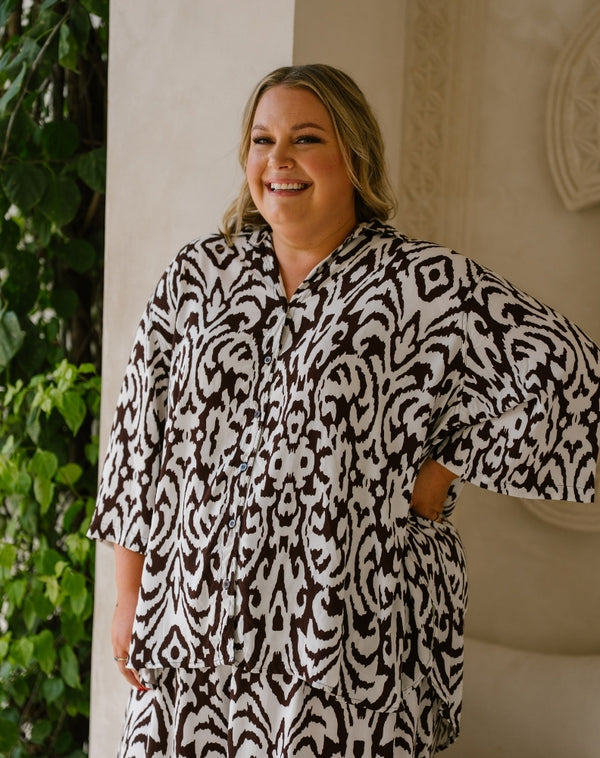 Millie Oversized Top - Cocoa Tribe