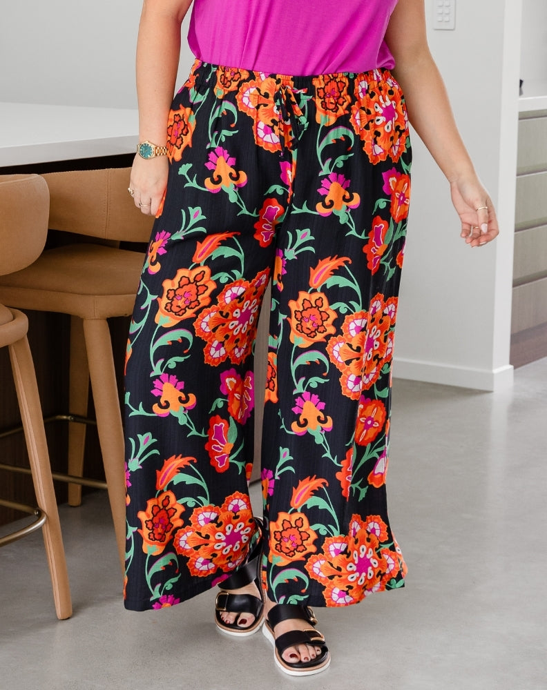 Darcy Pants - Sunset Garden – Freez Clothing
