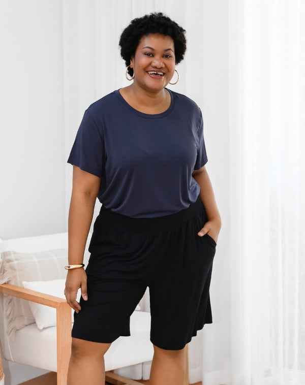Bamboo Coastal Short - Black