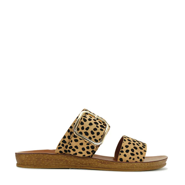 Cheetah slip on sandals discount