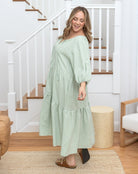 Freez_Amber_Dress_Sage_Gingham_Side