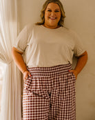 Petite-Chocolate-Gingham-Pants