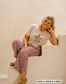 Petite-Chocolate-Gingham-Pants