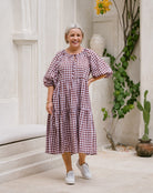 Chocolate-Gingham-Dress