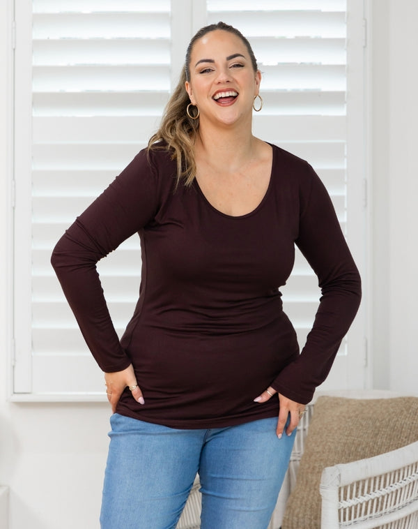 Layering Tee - Coffee